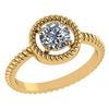 Certified 1.00 Ctw Diamond 14k Yellow Gold Ring (VS/SI1