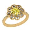Image 1 : Certified 1.45 Ctw I2/I3 Treated Fancy Yellow And Diamo