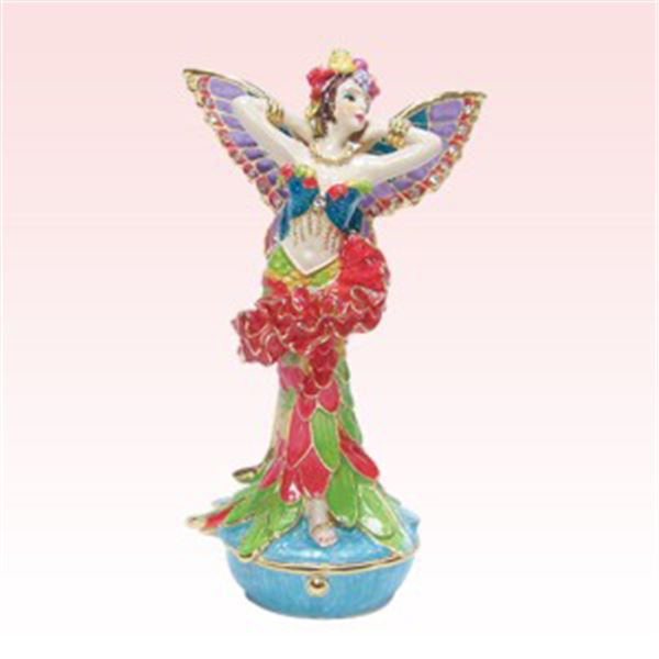 PARROT FAIRY JEWELED BOX