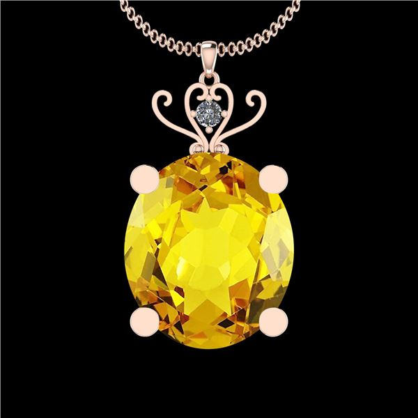 Certified 55.65 Ctw I2/I3 Lemon Topaz And Diamond 10K R