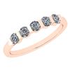 Image 1 : Certified 0.58 Ctw Diamond I1/I2 Engagement Band Ring 1