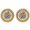 Certified 0.90 Ctw Diamond I1/I2 Solitaire Stud Earring