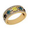 Image 1 : Certified 1.67 Ctw I2/I3 Multi Treated Fancy Blue,Black