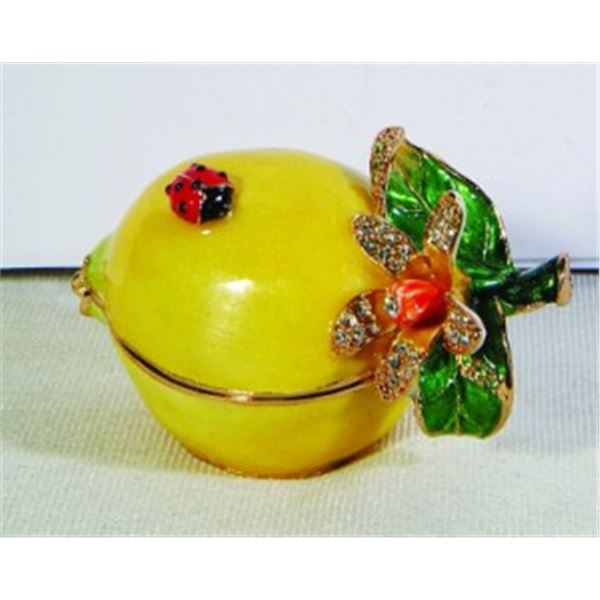 LEMON BEJEWELED BOX