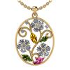 Image 1 : Certified 2.71 Ctw I2/I3 Multi Stone And Diamond 14K Ye