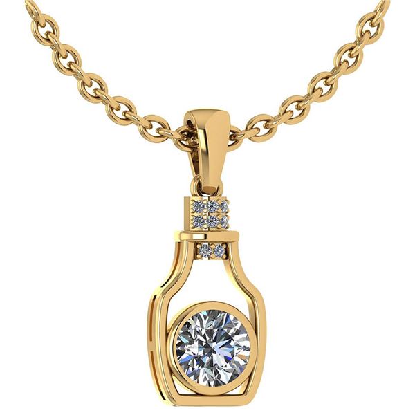 Certified 1.36 Ctw Diamond bottle Necklace For womens N