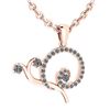Certified 0.44 Ctw Diamond VS/SI1 Snail Pendant Pendant