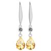 Certified 5.70 Ctw Citrine And Diamond VS/SI1 Dangling