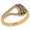 Image 1 : Certified 0.53 Ctw I2/I3 Multi Stone And Diamond 14K Ye