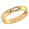 Certified 0.03Ctw Genuine Citrine 14k Yellow Gold Band