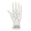 WHITE CERAMIC PALMISTRY HANG FIGURINE