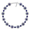 Image 1 : Certified 7.69 Ctw I2/I3 Blue Sapphire And Diamond 14K