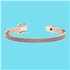 Image 1 : Certified 3.48 Ctw SI2/I1 Diamond 14K Yellow Gold 2 Row