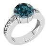 Image 1 : Certified 1.25 Ctw Treated Fancy Blue Diamond I1/I2 S