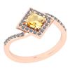 Image 1 : Certified 1.02 Ctw I2/I3 Citrine And Diamond 10K Rose G