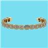 Certified 3.60 Ctw SI1/I2 Diamond 18K Yellow Gold Brace