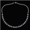 Certified 18.75 Ctw Diamond Necklace For Ladies 18K Whi