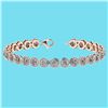 Certified 4.59 Ctw SI1/I2 Diamond 18K Rose Gold Bracele