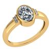 Certified 1.28 Ctw Diamond 14k Yellow Gold Ring (VS/SI1