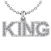 Certified 0.33 Ctw Diamond VS/S1 KING Pendant Platinum