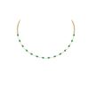 Certified 10.05 Ctw Emerald Necklace 14K Yellow Gold