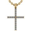 Certified 0.54 Ctw Diamond 18k Yellow Gold Pendant