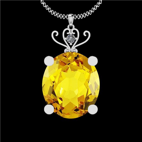 Certified 55.65 Ctw I2/I3 Lemon Topaz And Diamond 10K W