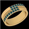 Image 1 : Certified 0.52 Ctw I2/I3 Treated Fancy Blue Diamond 14K