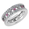 Certified 1.14 Ctw Pink Tourmaline And Diamond 18K Whit
