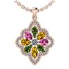 Image 1 : Certified 3.10 Ctw I2/I3 Multi Stone And Diamond 14K Ro