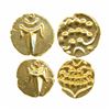 Image 1 : Marathas of Thanjavur, Gold Fanam (2), 0.36g each. Obv: Dagger, hilt has been made to look like a su