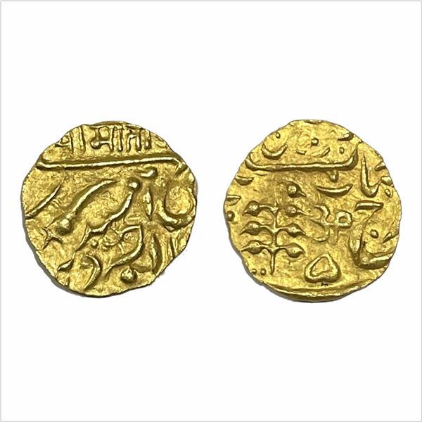 Jodhpur, Umaid Singh (1918-1947 AD), Gold ¼ mohur, 2.73g, Jodhpur Mint, in the name of George V, nag