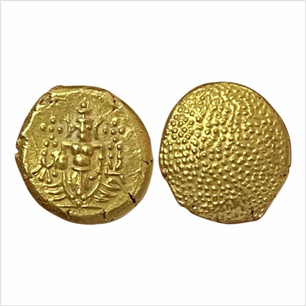 Indo-Dutch, Single Swami, Gold pagoda, ND (1747-1748 AD), Nagapatnam, 3.37g