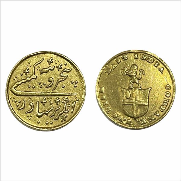 Madras Presidency, Madras Mint, later coinage (1812-1835 AD), Gold 5 rupees, ND (1820). 3.81g