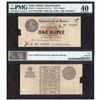 Image 1 : British India, George V, 1 Rupee, 1917 signed by MCWatters in PMG holder 40 -  Extremely Fine.