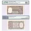 Image 1 : British India, George VI, 1 Rupees, 1937 Signed by J. B. Taylor (Jhun # 4.3.1) in PMG holder 66 - Ge