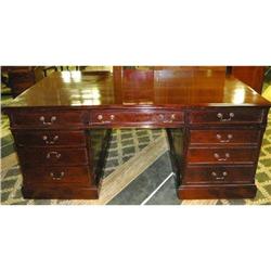 Oversized Antique Mahogany Executive Partner's #2015653