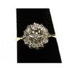 Image 1 : Victorian 7-Diamond Y&W 14k Gold Cluster Ring #2015746