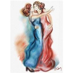 Tango Dancing Poster Giclee Canvas Art 24x32 #2028476