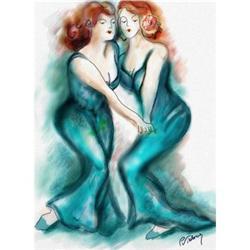 Tango Dancing Poster Giclee Canvas Art 24x32 #2028477