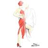 Image 1 : Tango Dancing Poster Giclee Canvas Art 24x32 #2028480