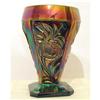 Image 1 : Blue Carnival Glass RIIHIMAKI GRAND THISTLE#2028491
