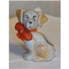 Image 1 : 1940 DOG WITH LARGE BOW FIGURINE MADE IN JAPAN #2028600