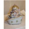 Image 1 : 1957 BABY IN TUB WITH PUPPY  DOG FIGURINE MADE #2028664