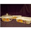 Image 1 : Fire King Gay Fad Fruits Bakeware Bake Ware Set#2028797