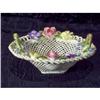 Image 1 : Porcelain Reticulated Basket Golden Crown Eng. #2028800