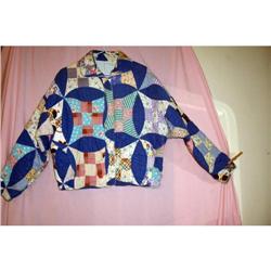 Vintage  Patchwork Quilt Jacket 1970 #2028894