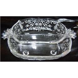 Arcady on Baroque Glass Relish Dish Fostoria   #2028945