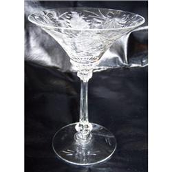 Champagne Glass Chateau Cut Albemarle Heisey  #2028948