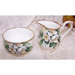 Orange Blossom Cream & Sugar Set Royal Albert  #2028960